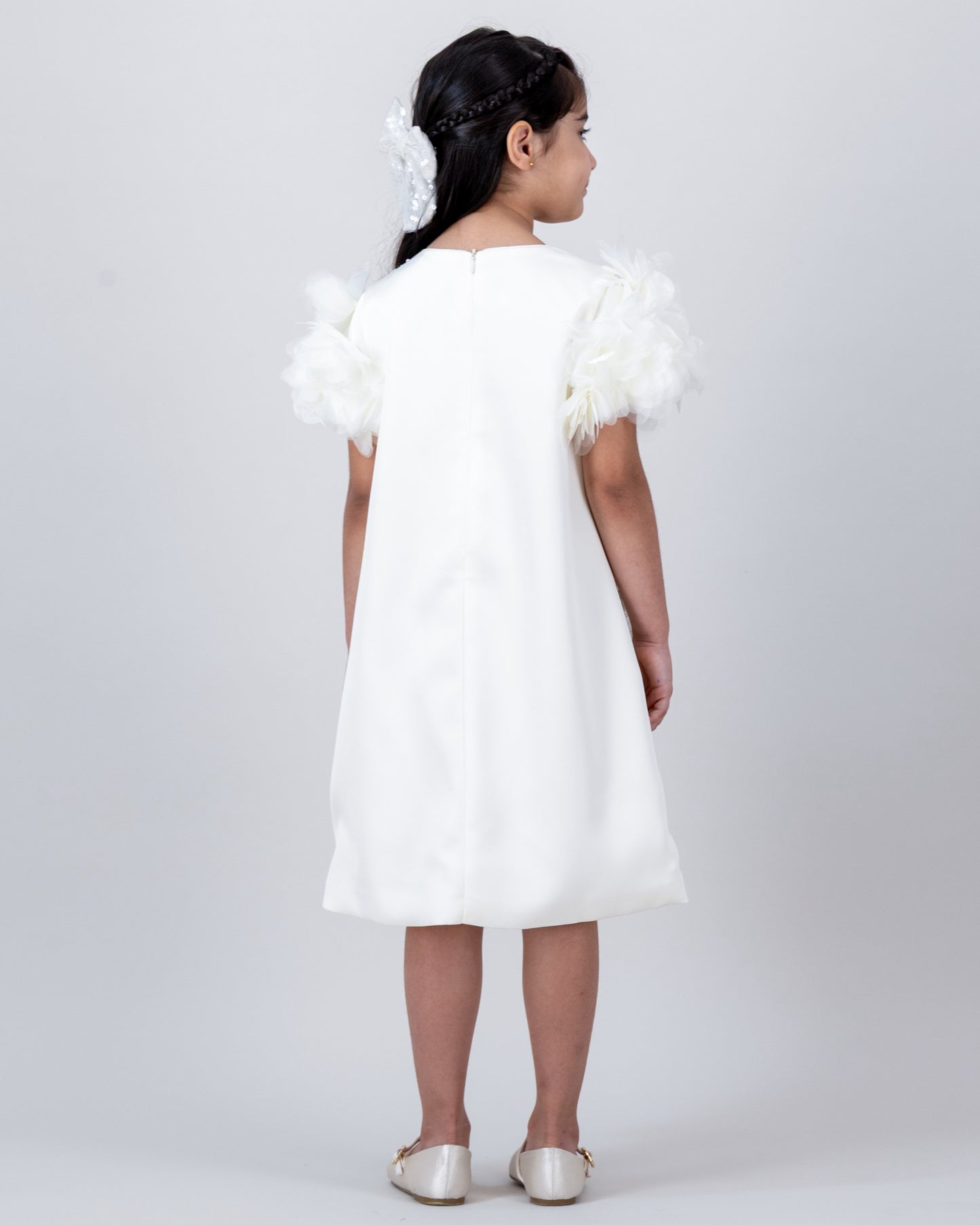 White sequins dress