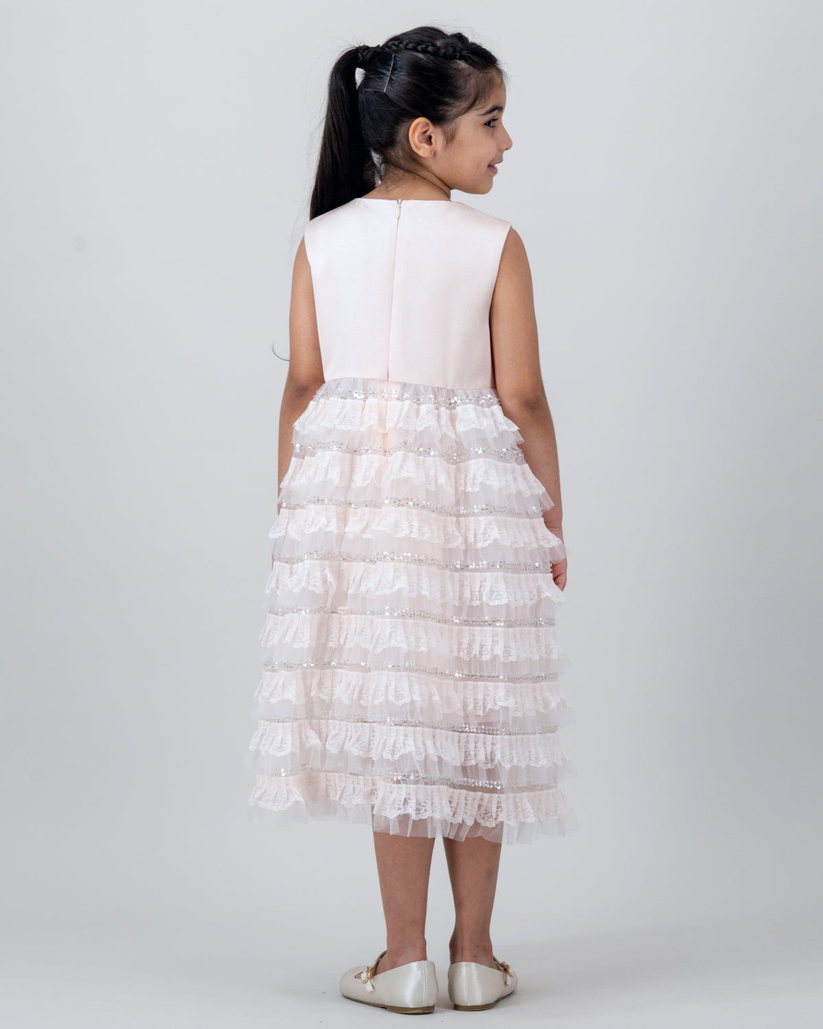 Blush Layered Lace Dress