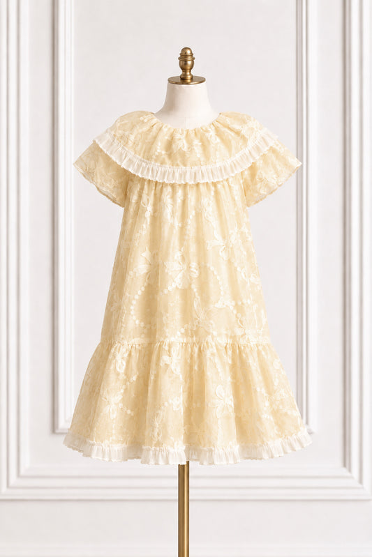 Butter-yellow summer bows dress