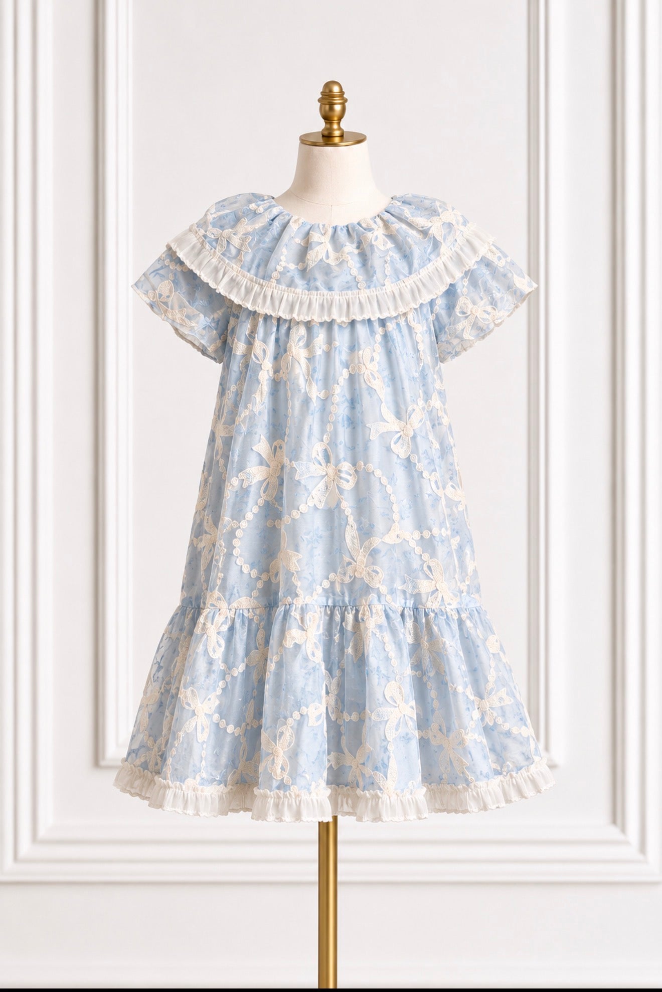 Blue summer bows dress