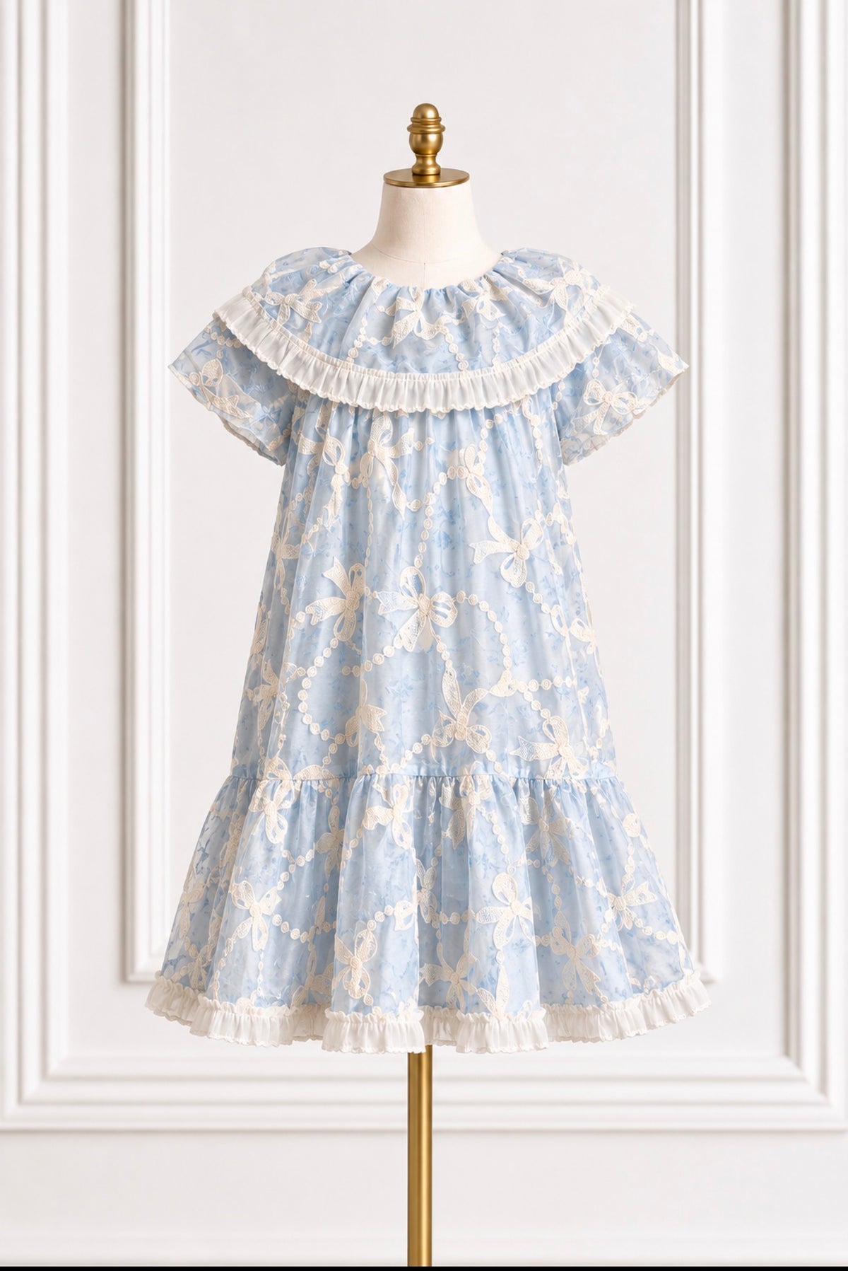 Blue summer bows dress
