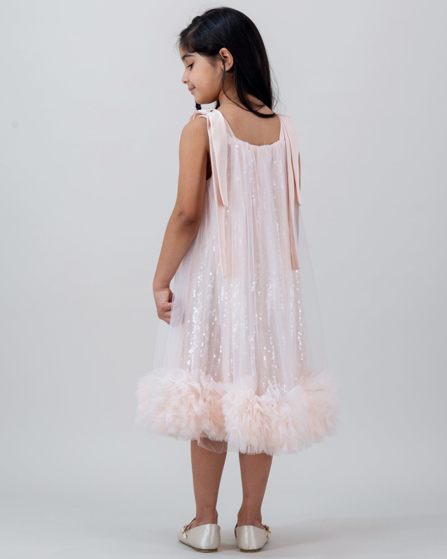 Pink Sequin Tulle Dress