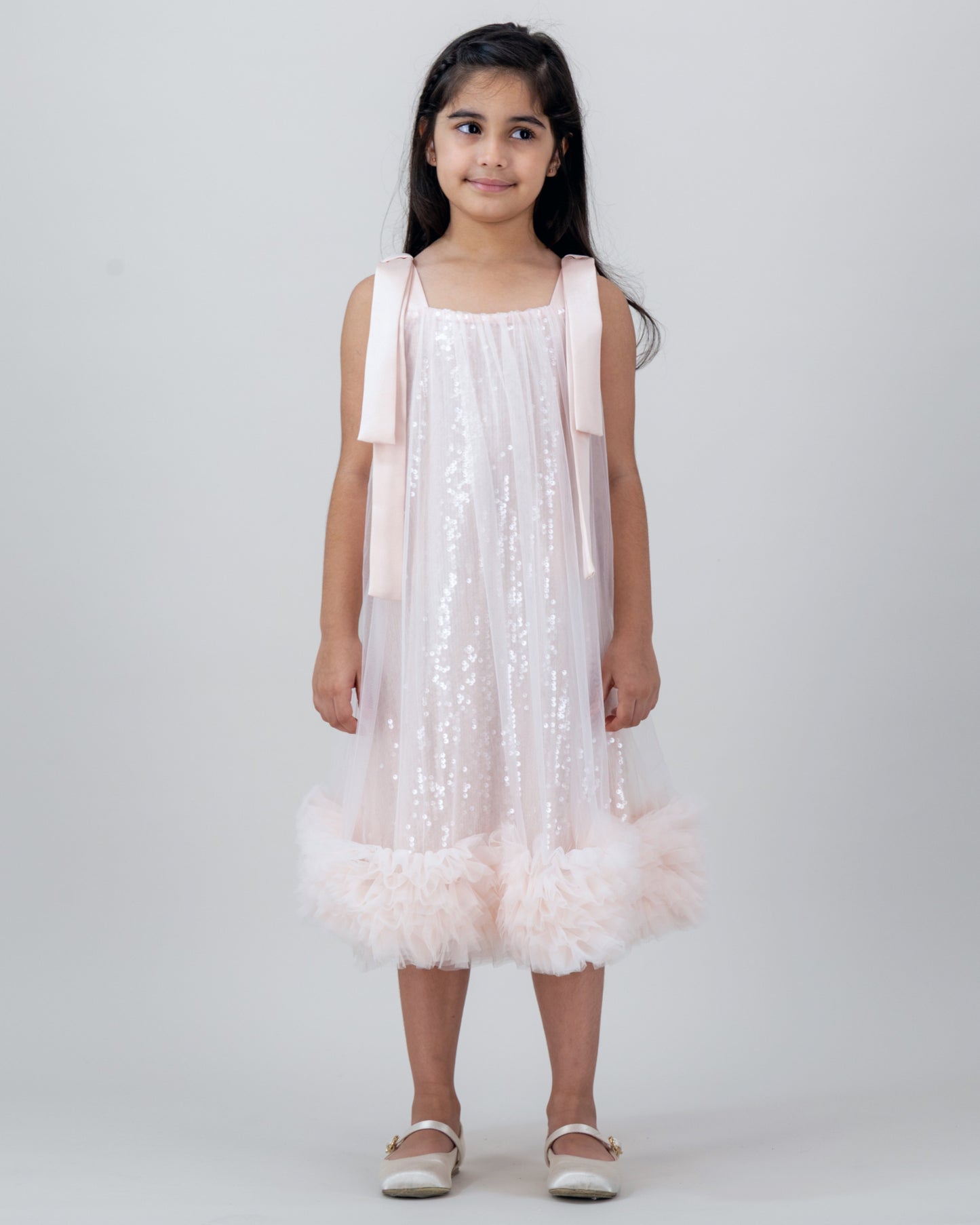 Pink Sequin Tulle Dress