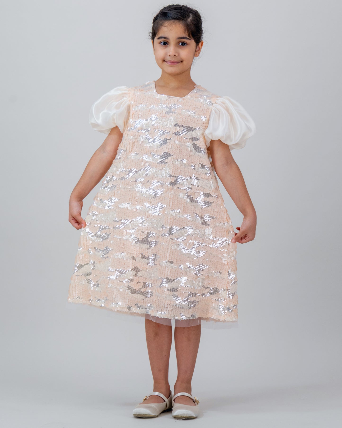 Pink Ivory sequin dress