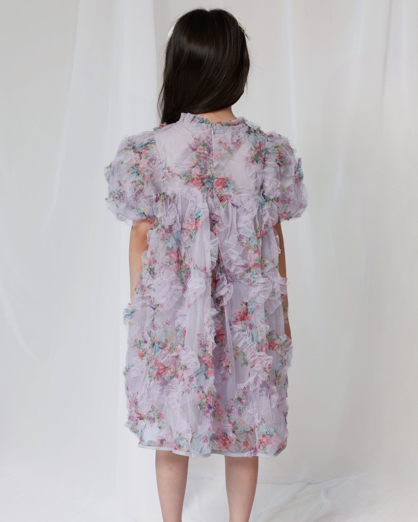 Purple floral dress