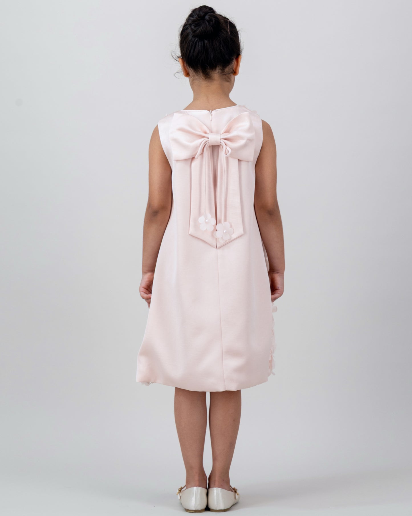 Pink 3D floral dress