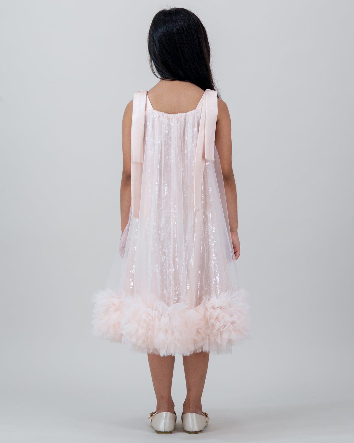 Pink Sequin Tulle Dress