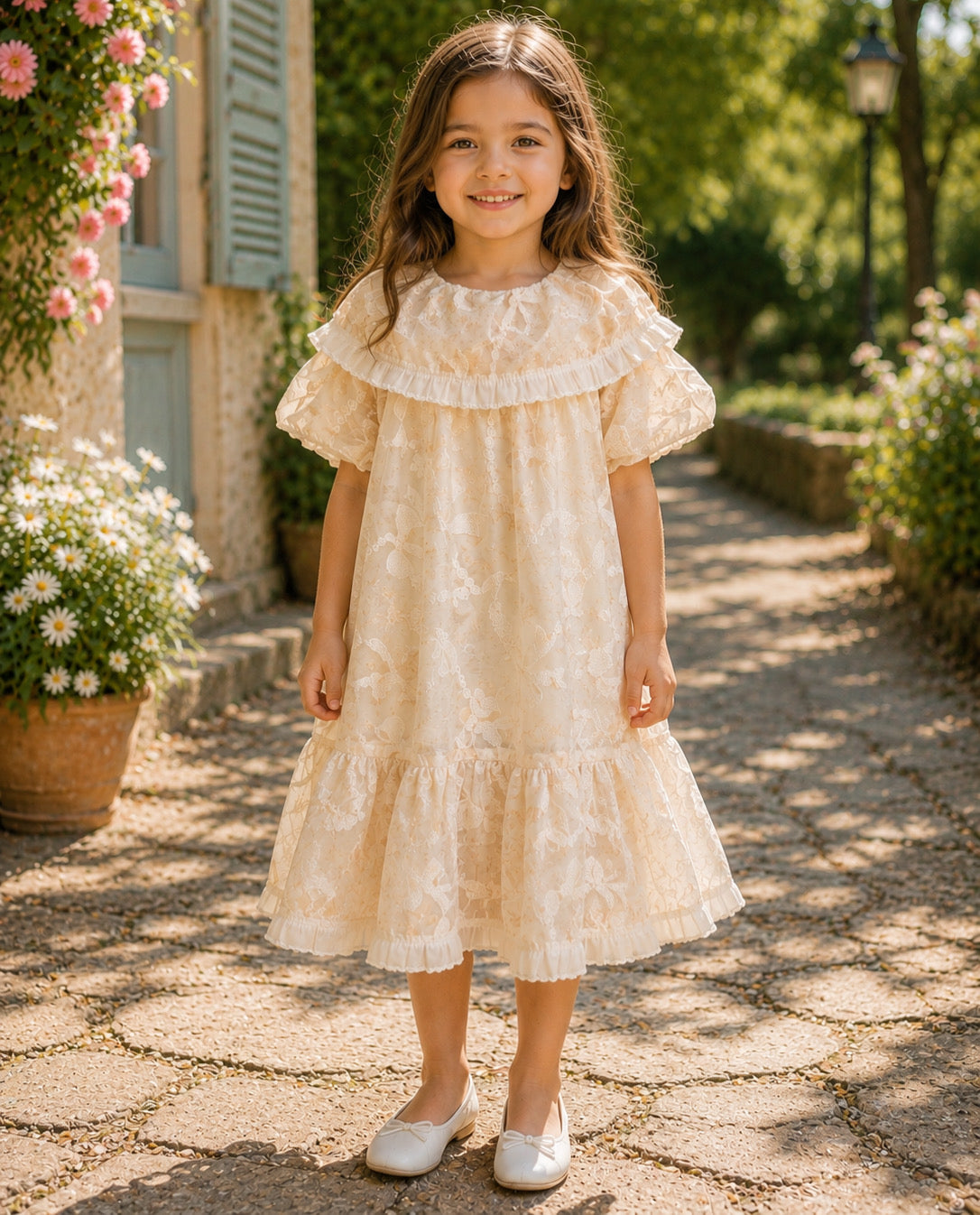 Butter-yellow summer bows dress