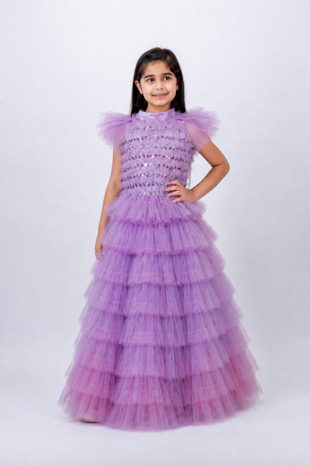 Purple mermaid dress
