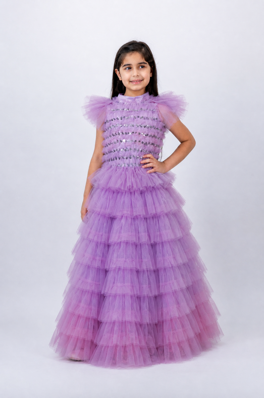 Purple mermaid dress