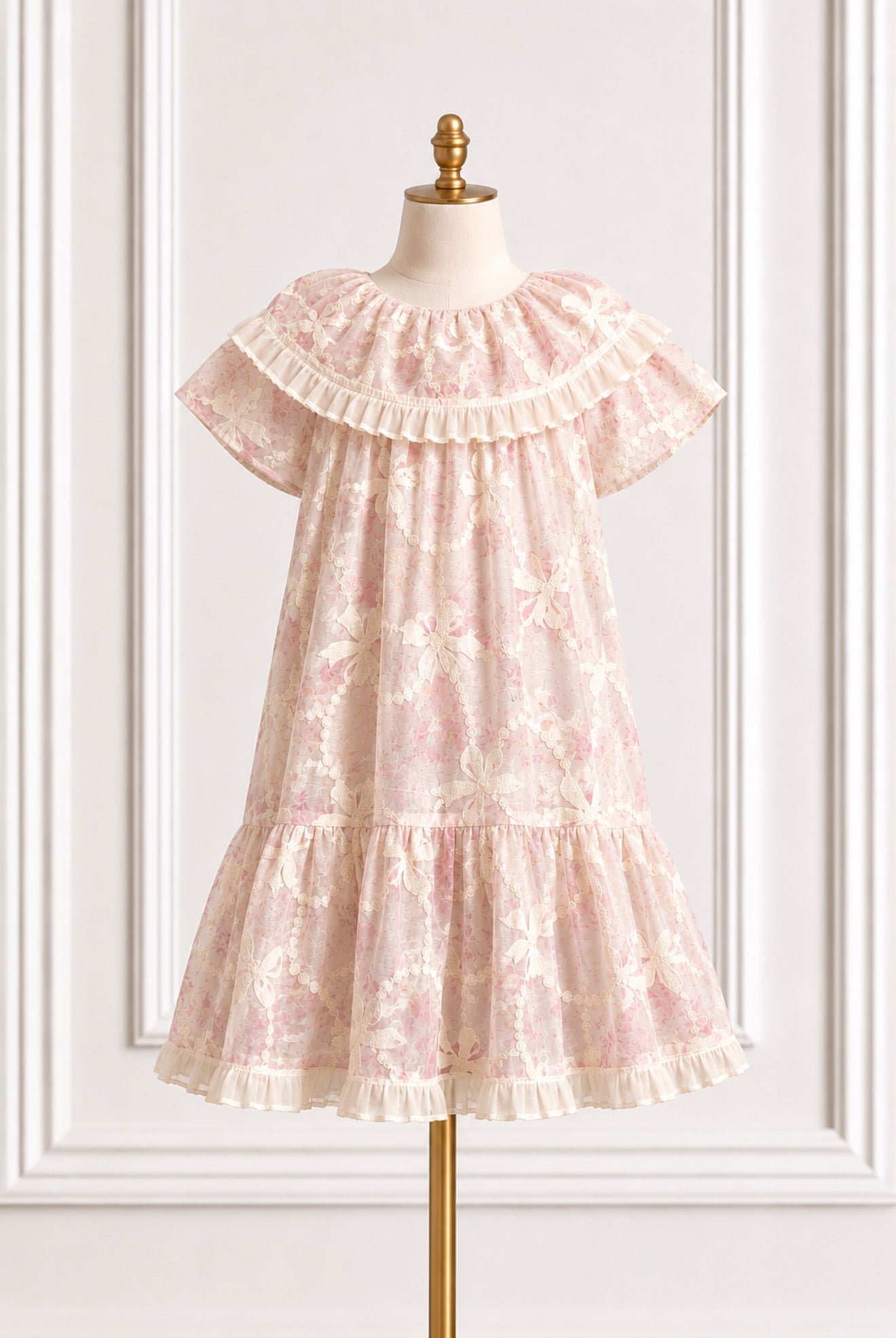 Pink bows summer dress