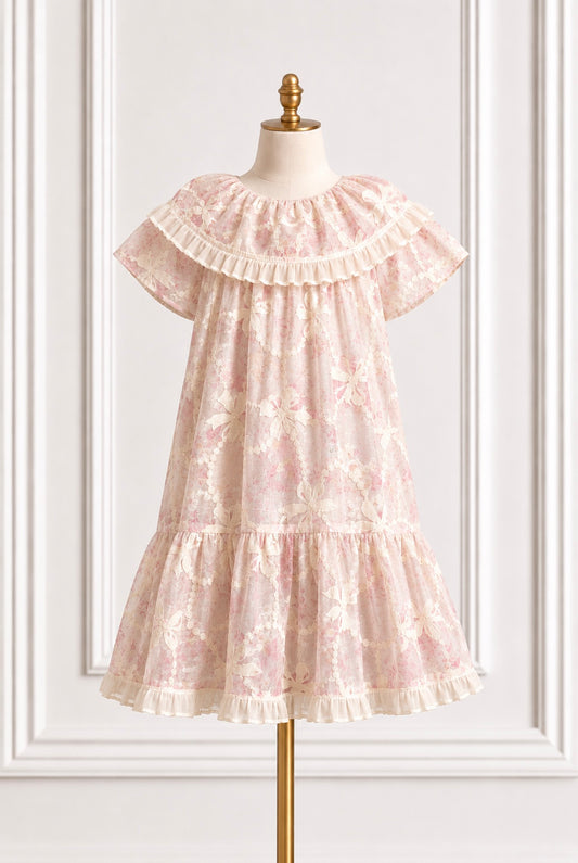 Pink bows summer dress