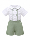 Green shorts set
