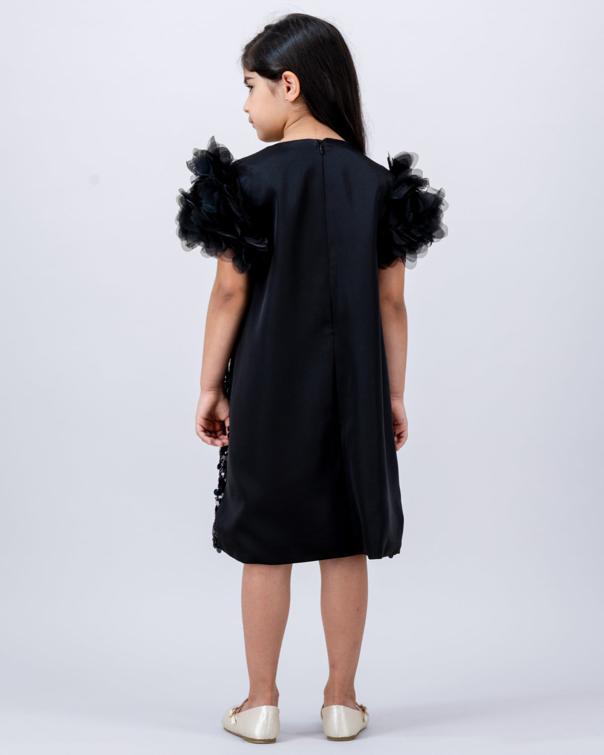Black sequins dress